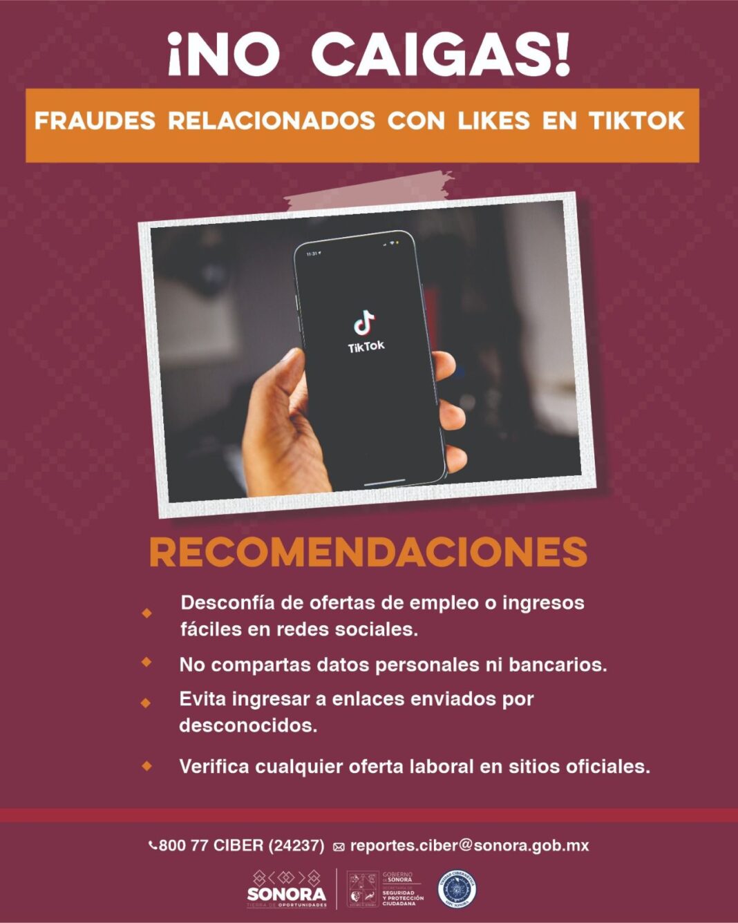 Alerta SSPC Sonora por fraude digital que ofrece dinero por “likes” en redes sociales