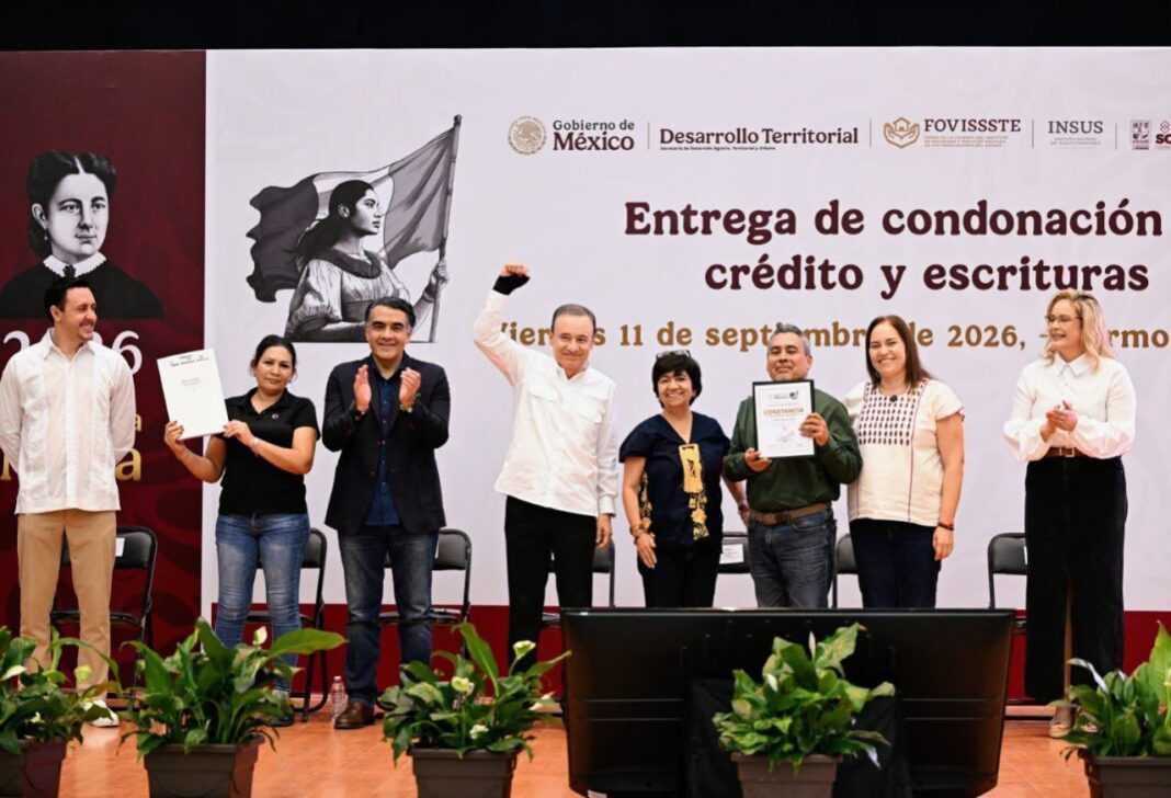 Durazo y Sheinbaum hacen realidad la regularización patrimonial en Sonora con entrega de más de 39 mil escrituras