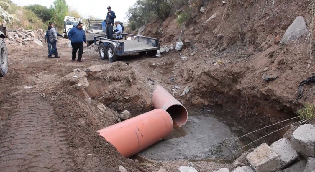 Eliminan fugas residuales en colonia Lomas de Nogales II