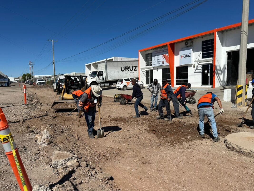 Inician mejoramiento de vialidades en Parque Industrial Nuevo Nogales